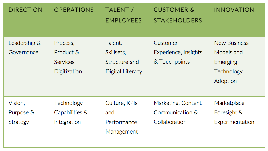 The 10+1 Elements to Digital Maturity
